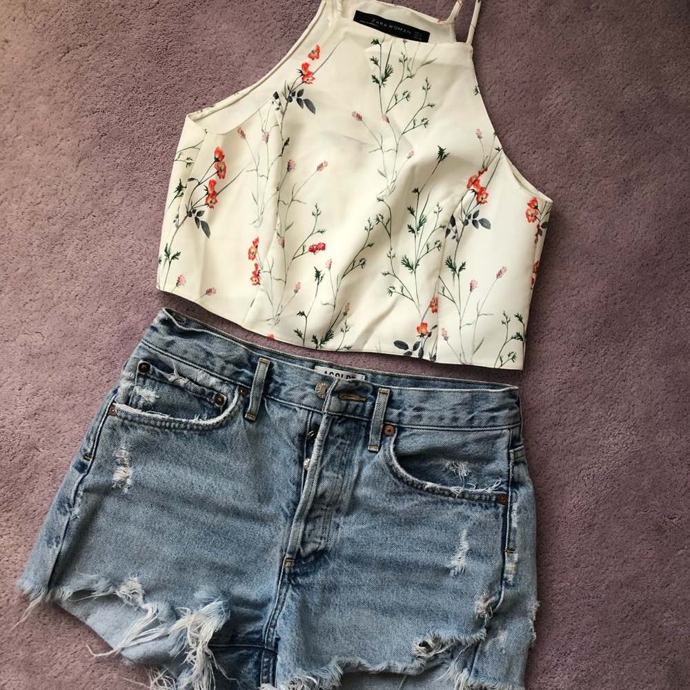 Zara women floral top